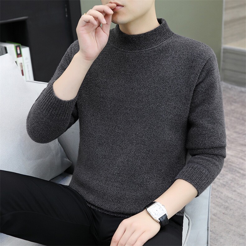 貂绒毛衣男加绒加厚一体绒卫衣秋冬季保暖毛线针织衫7053-P47,男装针织衫/毛衣,星座1706