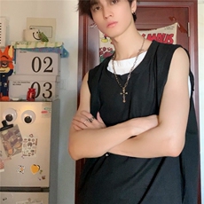 假两件坎肩背心男款夏季潮流美式健身外穿无袖t恤DT166-P30，男装背心/马甲，星座1001-1