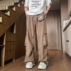 美式高街工装裤男款春秋季潮牌户外机能冲锋裤直筒休闲，男装休闲裤，星座716-3