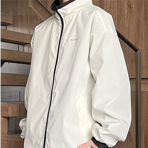 春秋新款两面穿休闲男外套宽松运动痞帅男装时尚夹克GAA69 P58图片