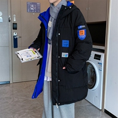 中长款棉衣男女冬季新款宽松保暖加厚连帽两面穿棉服外套526/P90，男装棉衣，星座506