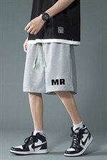 HD74253-P22华夫格短裤男大码宽松五分裤男直筒中裤，男装休闲裤，电商A040