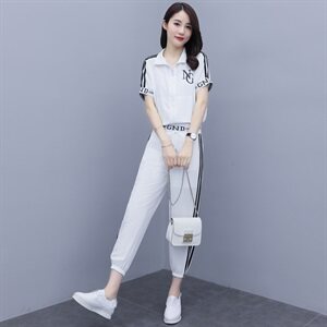 套装女夏2021年夏季新款女装时尚休闲拼接欧货大码女装图片