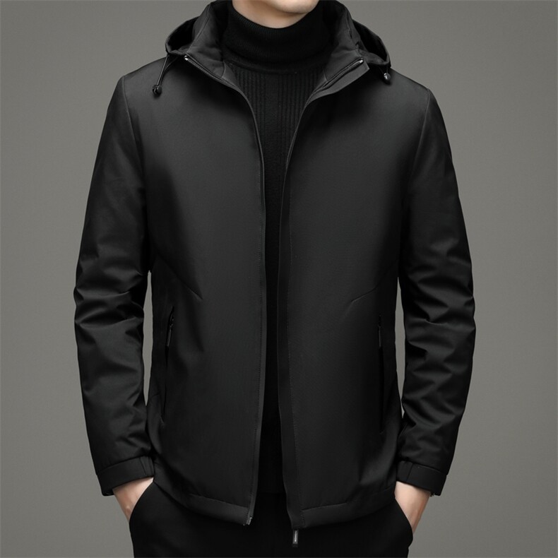 BZY2299钱塘2020-2秋冬中老年男士连帽宽松保暖羽绒服外套P185,男装羽绒服,钱塘207-2