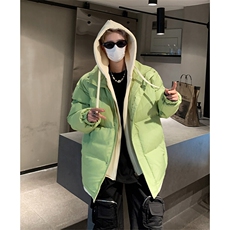 冬季棉服新款D4134-TP75不百搭宽松男女可穿假两件撞色棉衣，男装棉衣，电商A102