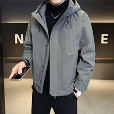 二棉B3538825P1352025黑冬季新款保暖夹克棉衣冲锋衣加厚外套，男装夹克，电商B353