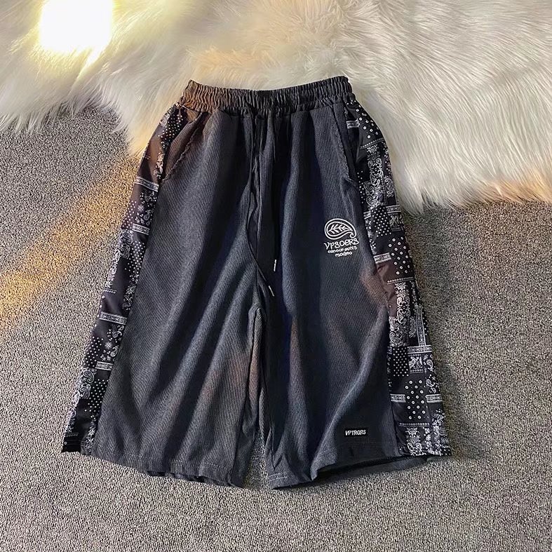 男夏季潮流时尚休闲短裤灯芯绒刺绣D97P25,男装休闲裤,星座1116-2
