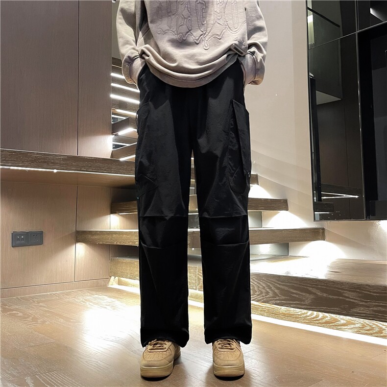 DQ91-P43美式高街防水痞帅裤子男秋冬季潮牌宽松束脚工装休闲长裤,男装休闲裤,星座603-2