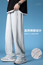 夏季男装港风ins时尚潮流宽松简约百搭男裤DK7006-P37控68，男装休闲裤，星座717