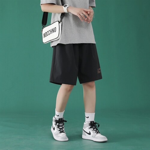 男士宽松运动五分裤韩版潮流2023夏新款DK518-特批16，女装休闲裤，星座718-1