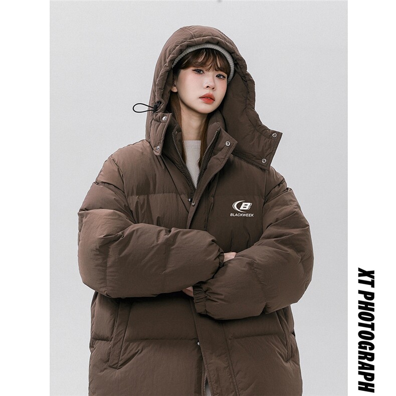 中性风标白鸭绒字母印花连帽羽绒服A268-YR836010P255控298，男装羽绒服，电商A268