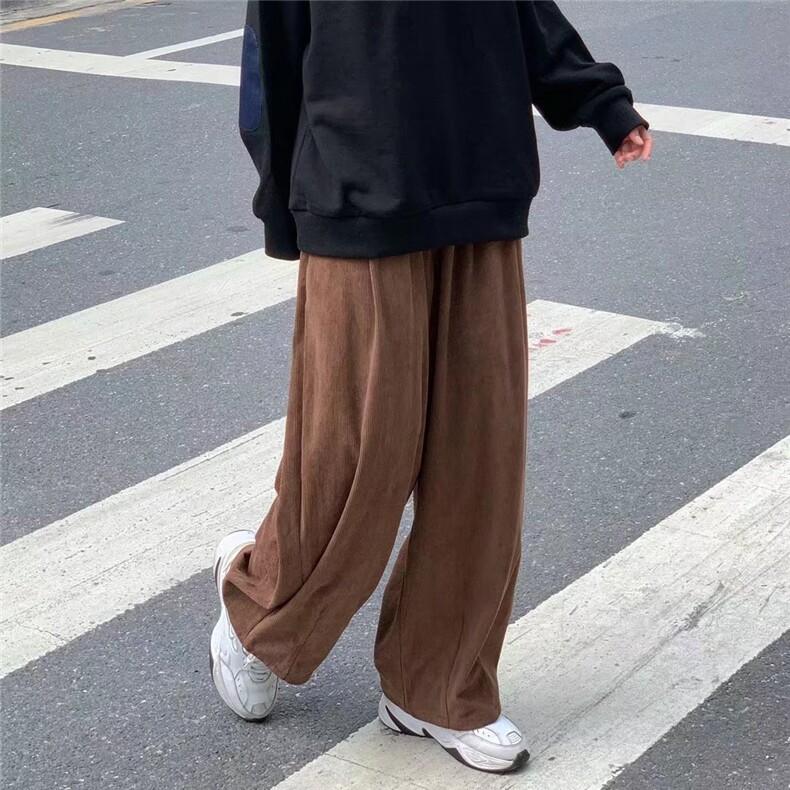休闲裤男大码灯芯绒束脚运动哈伦裤宽松长裤513ACK2681P33,男装休闲裤,星座513A