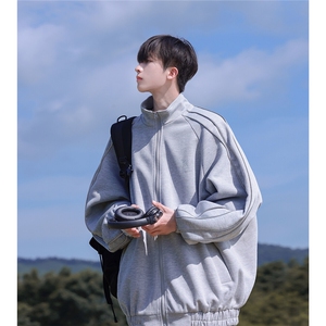 2025秋季新款简约条纹男开衫夹克外套JK518/P65控85-100聚酯纤维图片