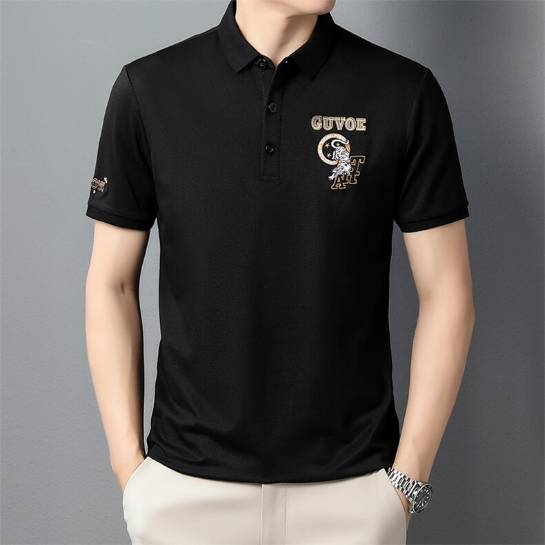 AD1045钱塘2020-3男士夏季精品休闲翻领商务短袖T恤P53,男装T恤,钱塘207-3