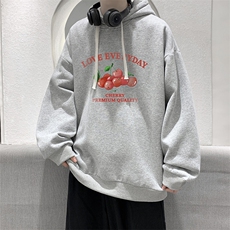 纯棉连帽卫衣男大码运动帽衫宽松薄WY2325-P35加绒款-P40，男装卫衣，电商A040