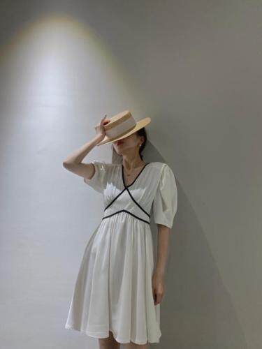 【现货】垫肩连衣裙，女装连衣裙，驿谷