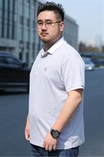 男士短袖T恤夏季薄款休闲上衣半袖体恤衫POLO衫加肥大码1902款，男装T恤，星座802