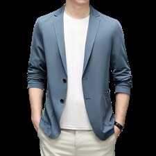 秋季新款爸爸西装外套男中老年商务休闲西服上衣MNSA219921-P210,男装西服,电商B212（原钱塘6029）