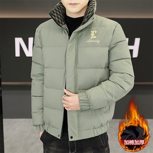 1018-MY927-P80皮棉衣男士2025新款立领面包服加厚保暖棉服免洗图片