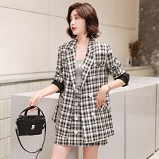 2021年格子套装两件套女，女装套装/套裙，寒都衣屋
