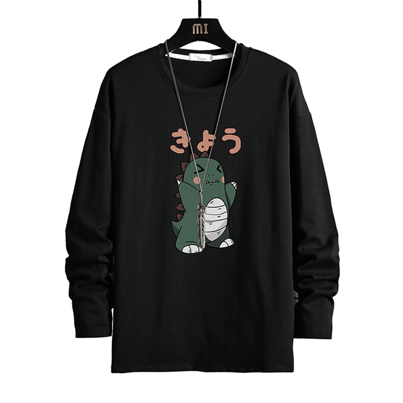 TX3037-P28加绒款-P35纯长袖t恤男大码圆领打底衫体恤网格,男装T恤,电商A040A