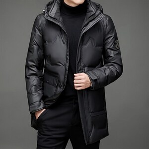 BAMJ-6055钱塘2020-2中年男士冬季厚款休闲百搭羽绒服外套P225,冬季动物穿衣搭配图片
