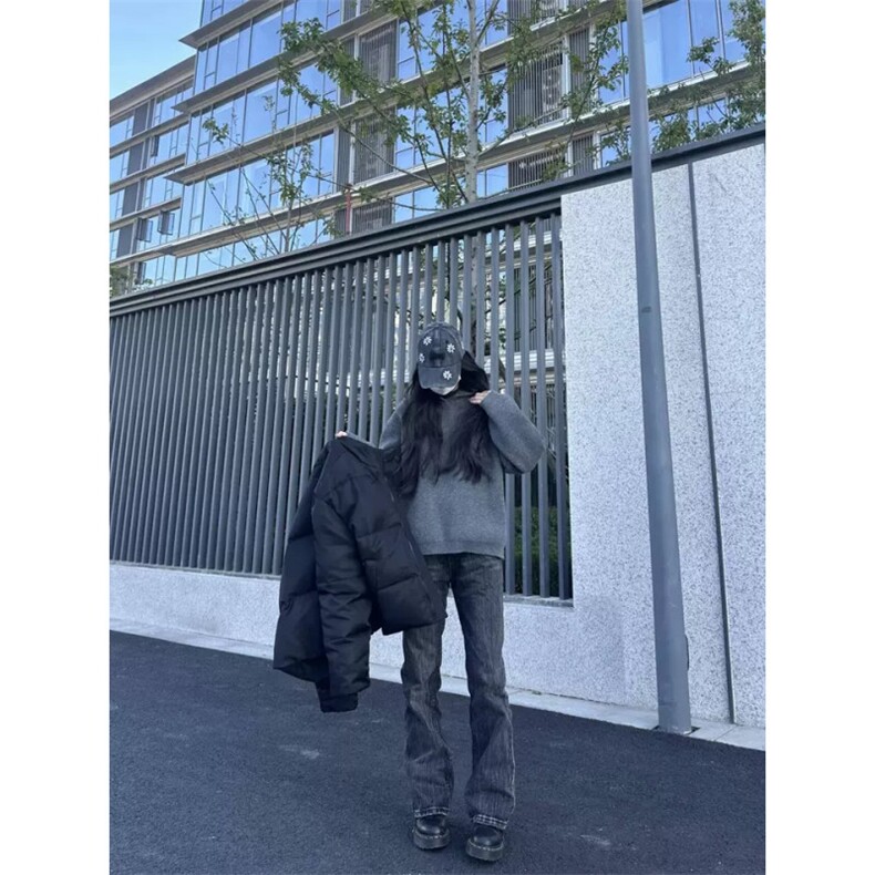 美式复古连帽毛衣男女冬季潮牌慵风连帽针织衫宽松外套Z7366P40,男装针织衫/毛衣,星座1112-1