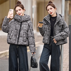 2025年冬季印花90白鸭绒羽绒服，女装羽绒服，艾尚靓装