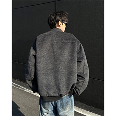 美式毛呢夹棉棉衣夹克冬季潮流宽松设计棉服上衣，男装夹克，星座410-6（原星座1304-1）