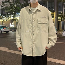 长袖衬衫男春季新款外套日系衬衣S2248P40，男装衬衫，星座1116-2
