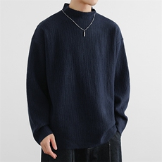 藏青色毛衣秋冬季加厚针织打底衫男士时尚个性羊毛衫MY6620P60，男装针织衫/毛衣，星座914