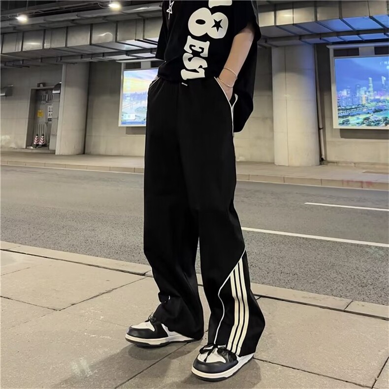 美式复古工装裤男春季藏蓝色宽松休闲裤长裤B493P38,男装休闲裤,星座1116-2
