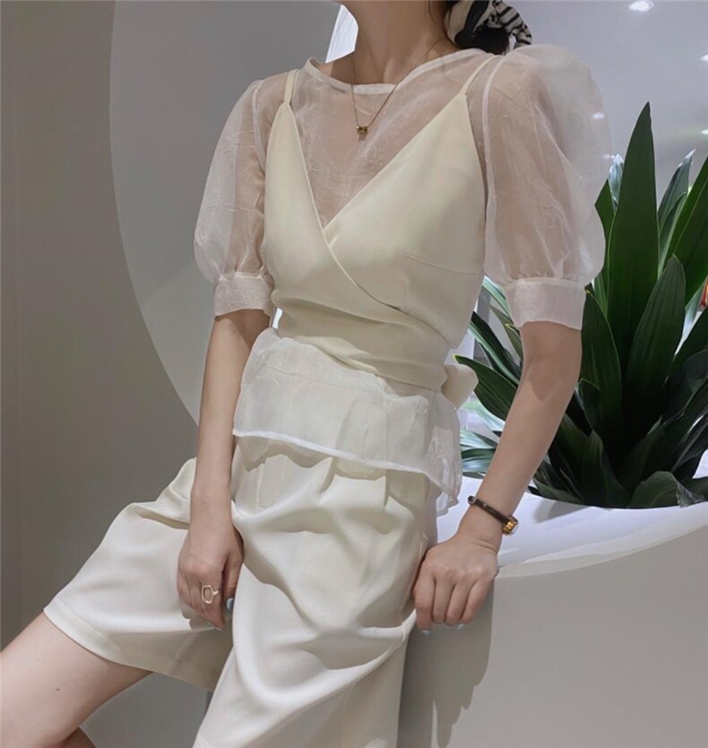 韩系两件套小衫，其它，驿谷