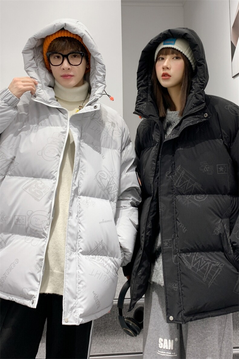 情侣风2026冬季新款90%白鸭绒连帽羽绒服男XZ109-Y1266-P218,男装羽绒服,星座109