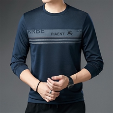 LM670男式2023春季新款长袖T恤男韩版商务休闲男装卫衣P35，男装卫衣，电商B360