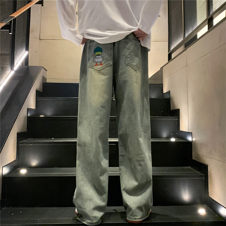 k1011-p55-控78M-5XL黄泥拉链宽松大码牛仔裤cityboy,男装牛仔裤,星座116