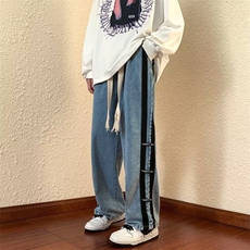 牛仔裤男秋季潮大码休闲裤子高街XK8023P45，男装牛仔裤，星座1116-2