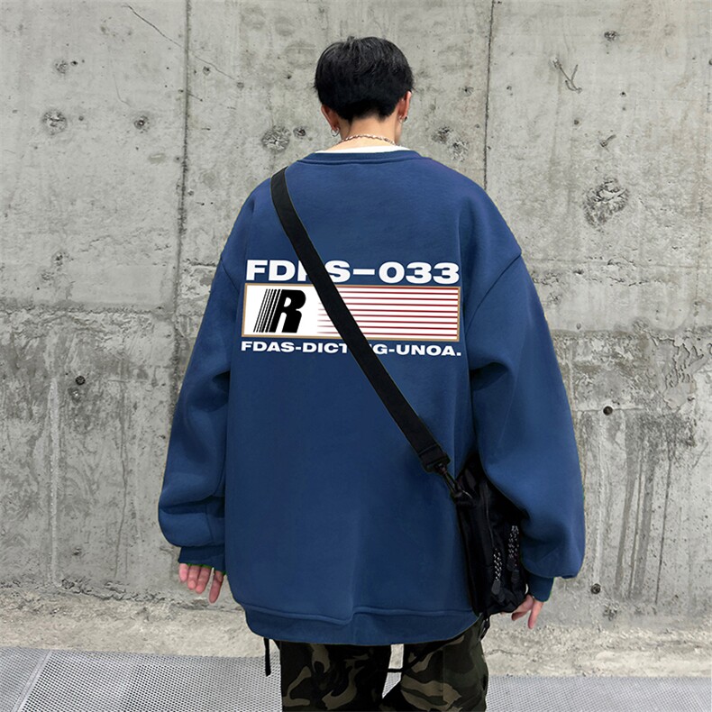 抖音供货、复合重磅360克现货圆领卫衣宽松D223A-YL2357-特P28,男装卫衣,电商019-1