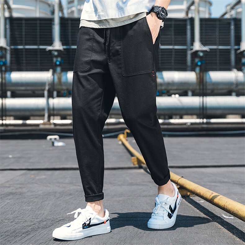 2021夏季新款韩版宽松薄款男士小脚休闲9九分裤K580-P30,男装休闲裤,电商A128
