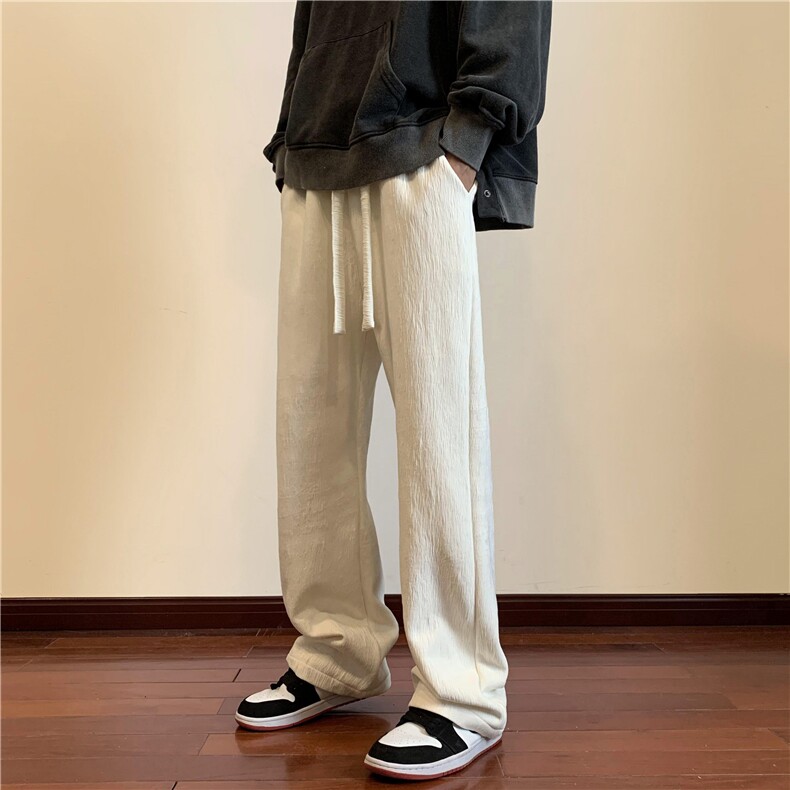 冬季纹理加绒加厚垂感休闲裤M~5XL XZ604-KG53JR-P65控78图片