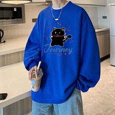 5XL华夫格卫衣男大码胖子圆领长袖t恤HW76412-P30，男装T恤，电商A040