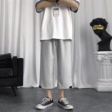 新款男士宽松休闲百搭运动时尚潮流八分裤  1211-特批20图片