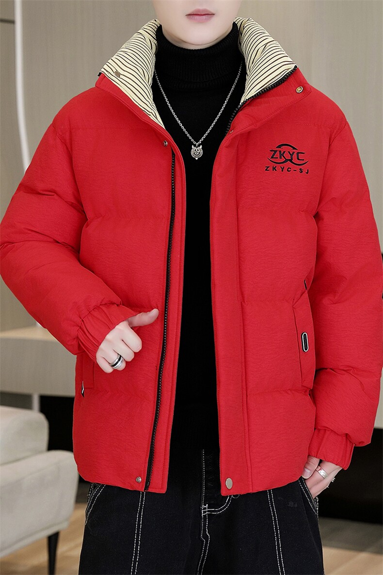 冬季加厚棉衣男休闲时尚青年立领棉衣百搭棉服外套M1802-P88,男装棉衣,星座310B-3
