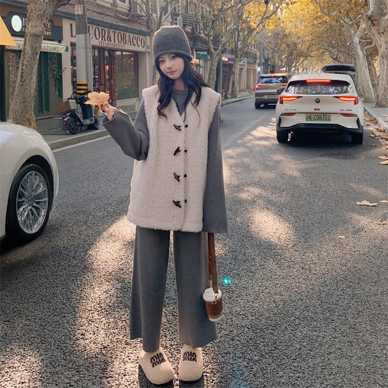 【新款】毛衣套装+马甲三件套2C115-2381-P225-K338,女装套装/套裙,2C115