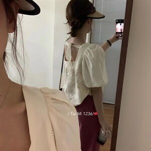 蕾丝短袖图片