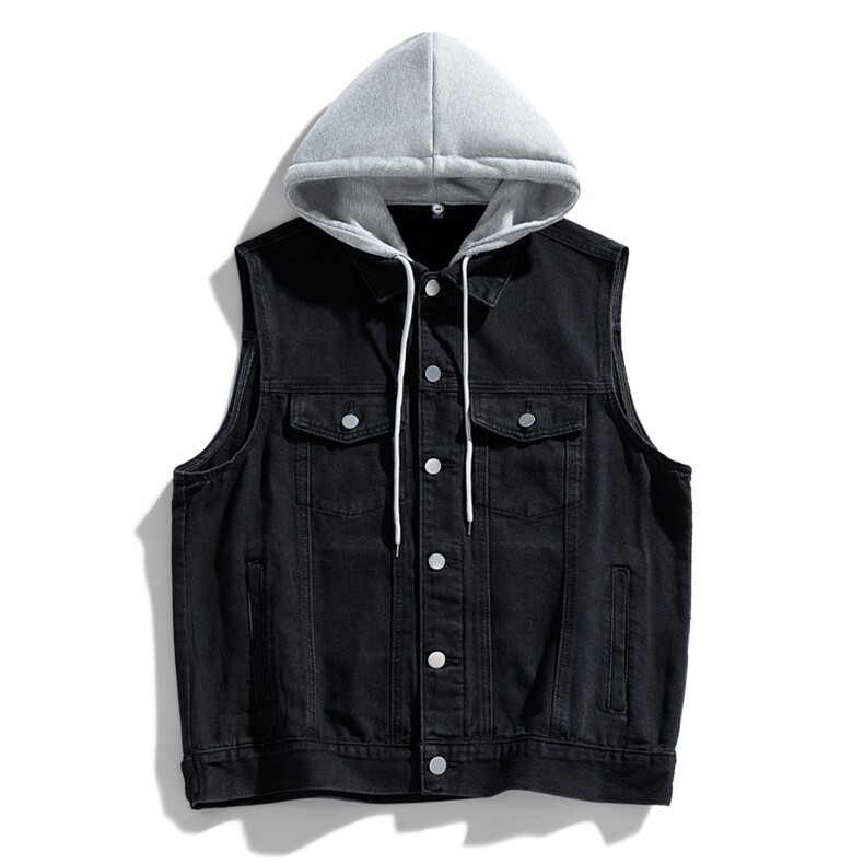 牛仔马甲男2025年秋季新款宽松夹克港风百搭工装外套MJ115-P60，男装背心/马甲，星座1103-3