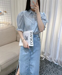 DINO BIENS【现货】 夏季新款  韩系泡泡袖上衣图片