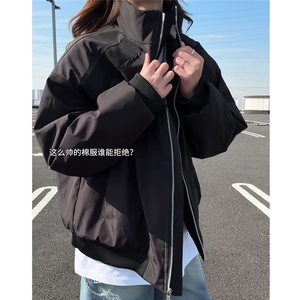 冬季立领美式解构棒球服棉衣保暖加棉加厚保暖棉服夹克衫JKF98图片