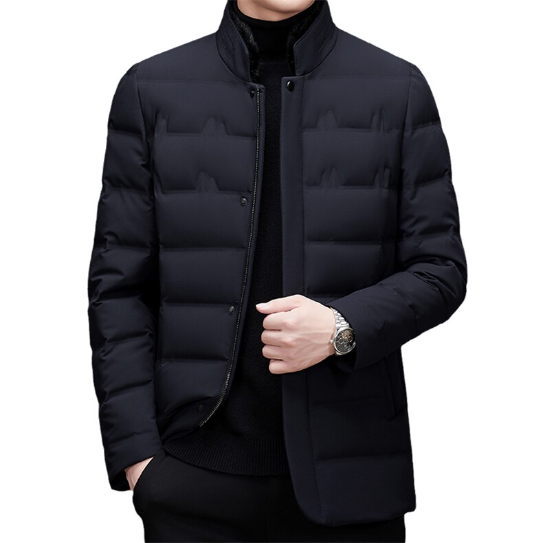 2023冬季新款羽绒服男厚款保暖立领宽松休闲外套MSNAW82138-P370,男装羽绒服,电商B212（原钱塘6029）