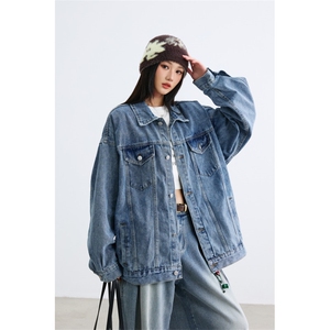 25新款抖音品质牛仔夹克中性风宽松韩版水洗外套N991/P98